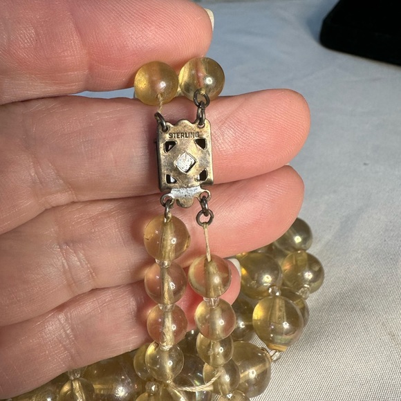 Vintage multi strand luster bead necklace - Picture 4 of 8